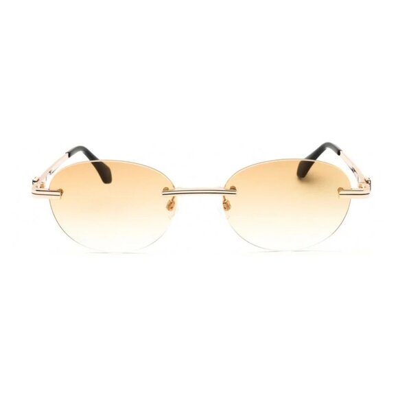 NEW PALM ANGELS SUNGLASSES GOLD UNISEX EYEWEAR PALM ANGELS PERI10H CRYSTAL 7622 main image 3